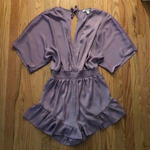 Silk romper